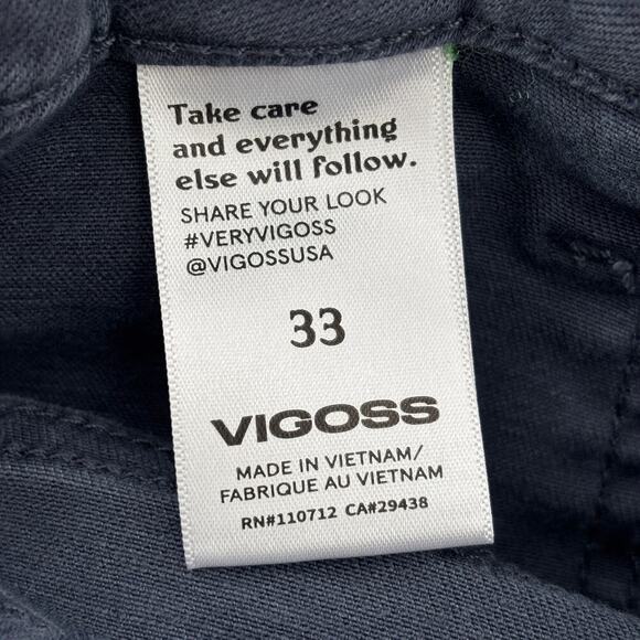 Vigoss Marley Jean Shorts Size 33 Grayish Blue Mid Rise Cut Off Stretch Denim - Picture 12 of 13